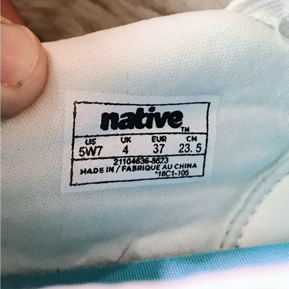 Moving Sale NWOT - Native Shoes | Miles Denim Print | Size 7 Womens - Picture 9 of 9